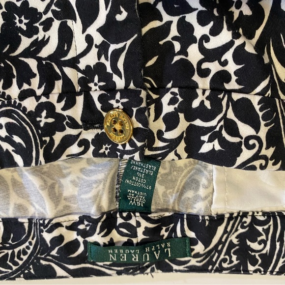 Lauren by Ralph Lauren floral stretch pants, 3 pocket GUC SZ 16W nice pants - Picture 8 of 11